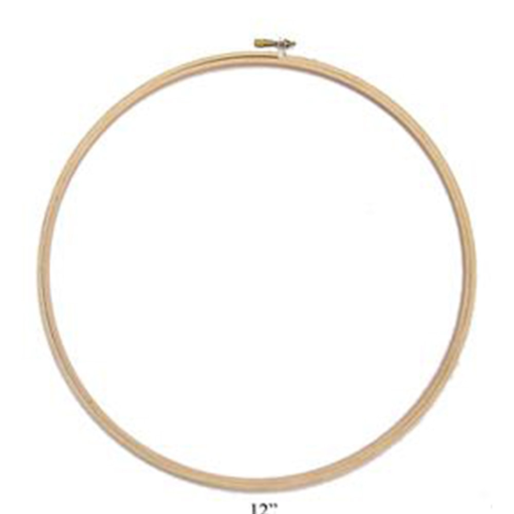 Fabric Supplies, Wood, Art & School, 12", Leisure Arts, Embroidery Hoop, 5973